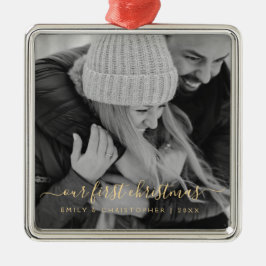 Ornamento De Metal O nosso primeiro modelo de fotografia com letra de