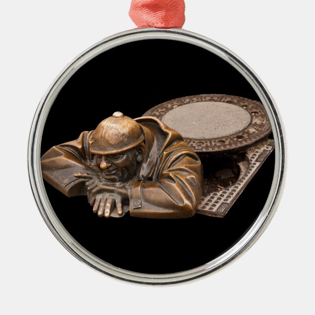 Ornamento De Metal O observador (Frente)