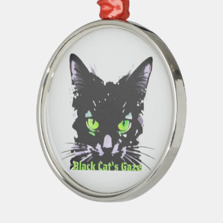 Ornamento De Metal O Olhar da Gata Negra