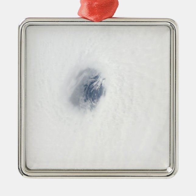 Ornamento De Metal O olho do furacão Rita (Frente)