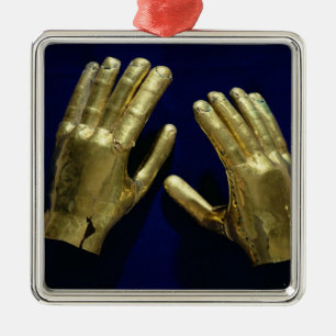 Ornamento De Metal O par de funerário entrega, de Peru, c.200-c.800