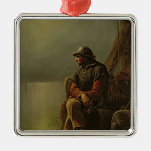 Ornamento De Metal O piloto mantem o relógio, 1851