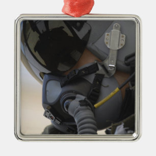 Ornamento De Metal O piloto senta-se em seu A-10 raio II