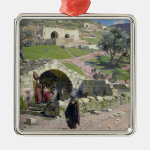 Ornamento De Metal O primavera do Virgin em Nazareth, 1882