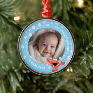 Ornamento De Metal O Primeiro Natal do Bebê do Elmo