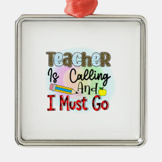 Ornamento De Metal O Professor Está Ligando E Eu Preciso Ir