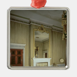 Ornamento De Metal O quarto com lareira projetou por Adam, c.1776
