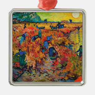 Ornamento De Metal O Red Vineyard de Vincent van Gogh
