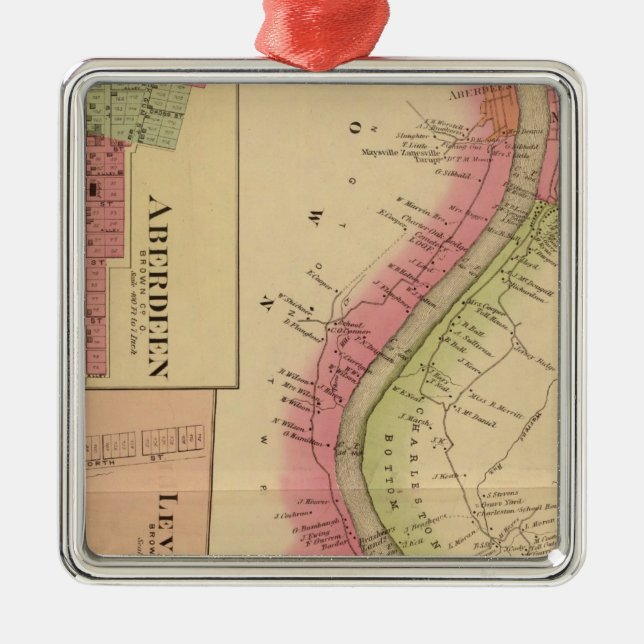 Ornamento De Metal O Rio Ohio e vale superiores 2 (Frente)