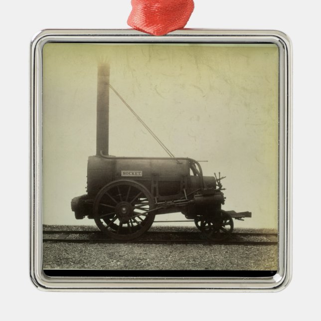 Ornamento De Metal O "Rocket" projetou por George Stephenson (1781-1 (Frente)