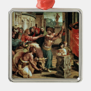 Ornamento De Metal O sacrifício em Lystra (desenhos animados para o