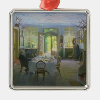 O Salão da casa senhorial em Waltershof, 1894