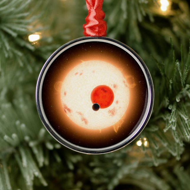 Ornamento De Metal O Sistema Kepler-16. (Árvore)