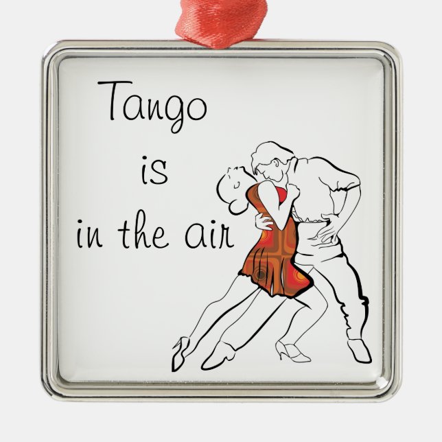 Ornamento De Metal O tango é o ar (Frente)