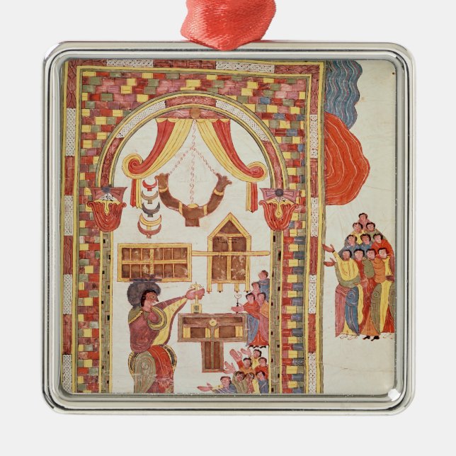 Ornamento De Metal O templo de Jerusalem da "bíblia (Frente)