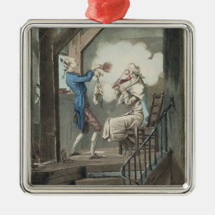 Ornamento De Metal O toalete do caixeiro de um advogado, gravado pela