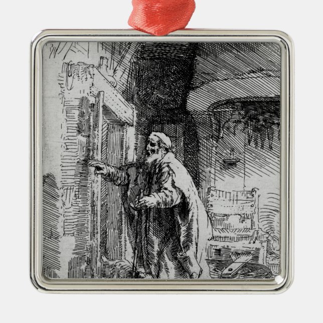 Ornamento De Metal O Tobit cego, 1651 (Frente)
