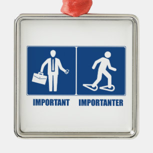 Ornamento De Metal O Trabalho É Importante Para A Neve