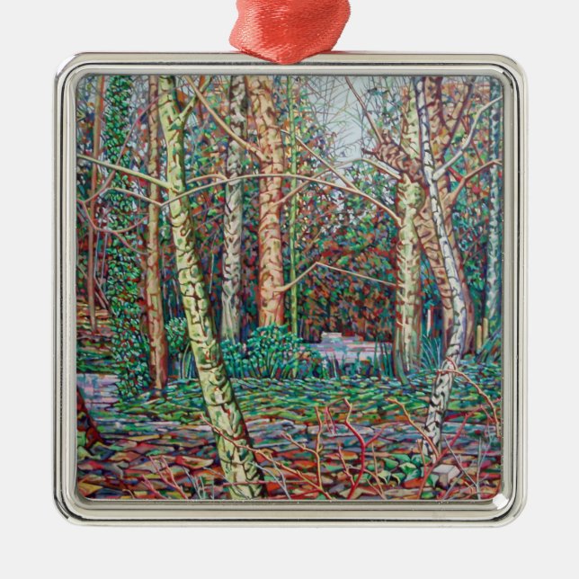 Ornamento De Metal O trajeto de janeiro (Frente)