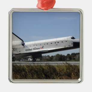 Ornamento De Metal O vaivém espacial Atlantis toca para baixo