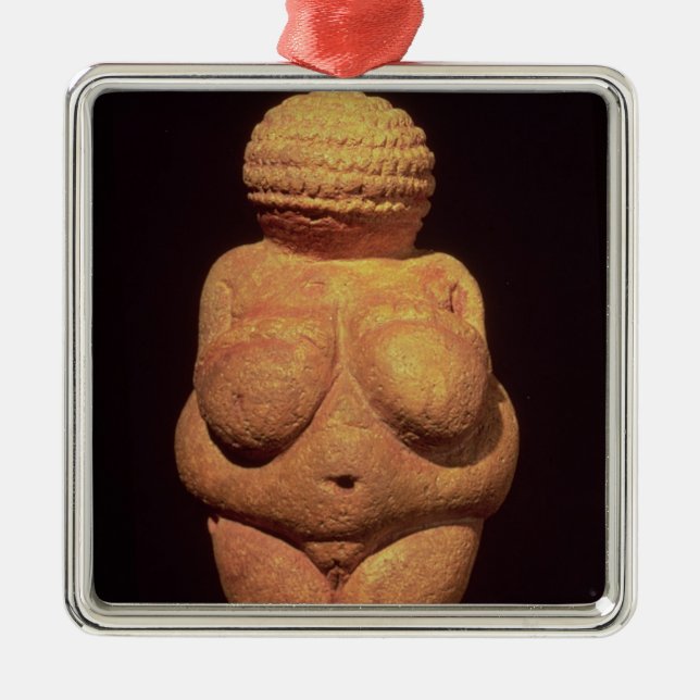 Ornamento De Metal O Venus de Willendorf, símbolo de fertilidade (Frente)