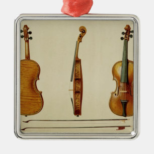 Ornamento De Metal O violino de Hellier feito por Antonio