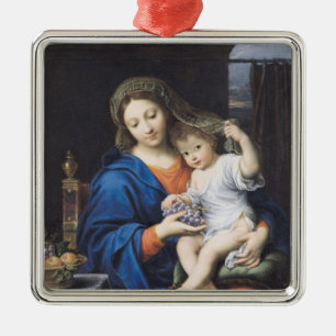 Ornamento De Metal O Virgin das uvas, 1640-50