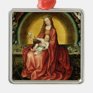 Ornamento De Metal O Virgin e a criança 2
