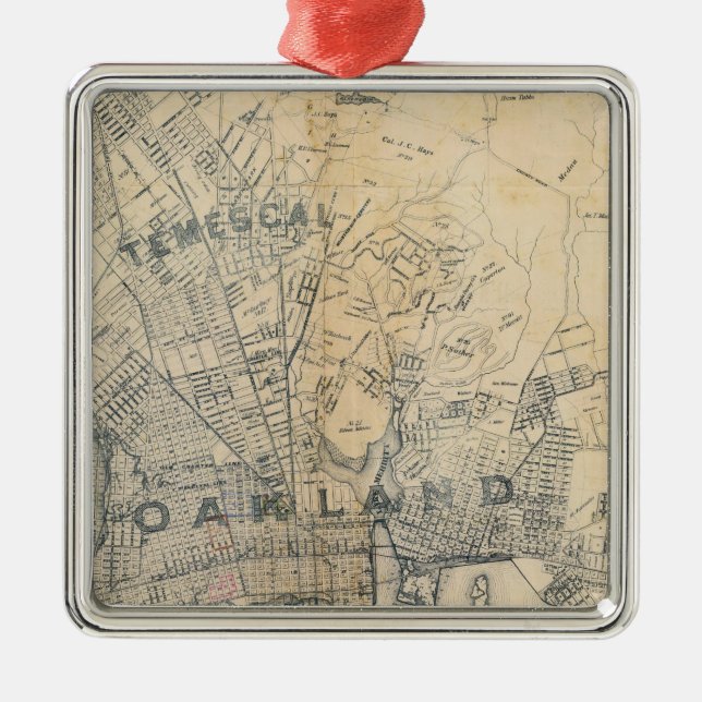 Ornamento De Metal Oakland, Berkeley, Alameda (Frente)