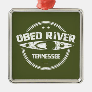 Ornamento De Metal Obed River Tennessee Kayaking