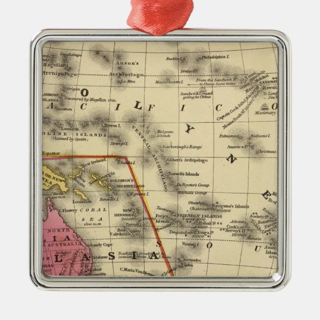 Ornamento De Metal Oceanica (Frente)