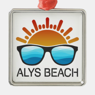 Ornamento De Metal Óculos de Sol Alys Beach