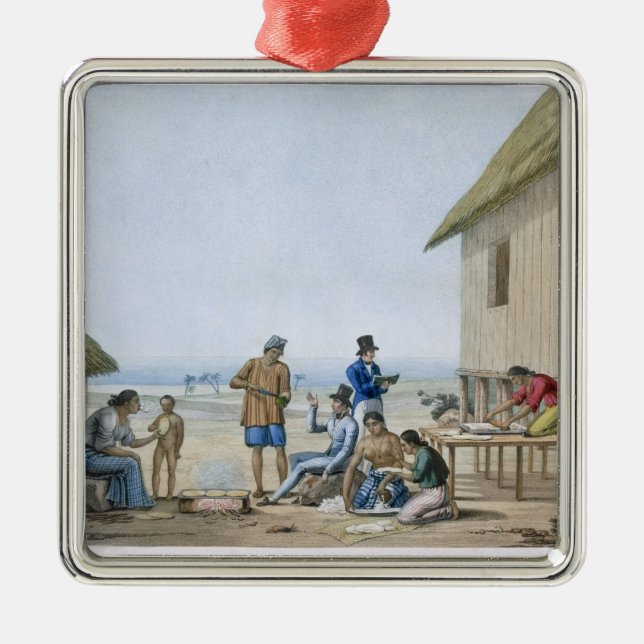 Ornamento De Metal Ocupações domésticas, Agagna, Guam, Filipinas, f (Frente)