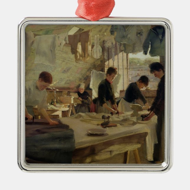 Ornamento De Metal Oficina passando em Trouville, 1888 (Frente)