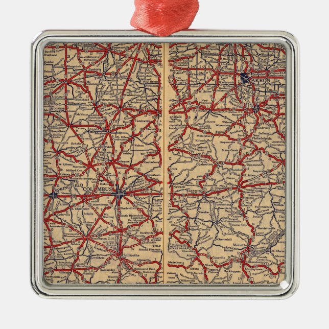 Ornamento De Metal Ohio 14 (Frente)
