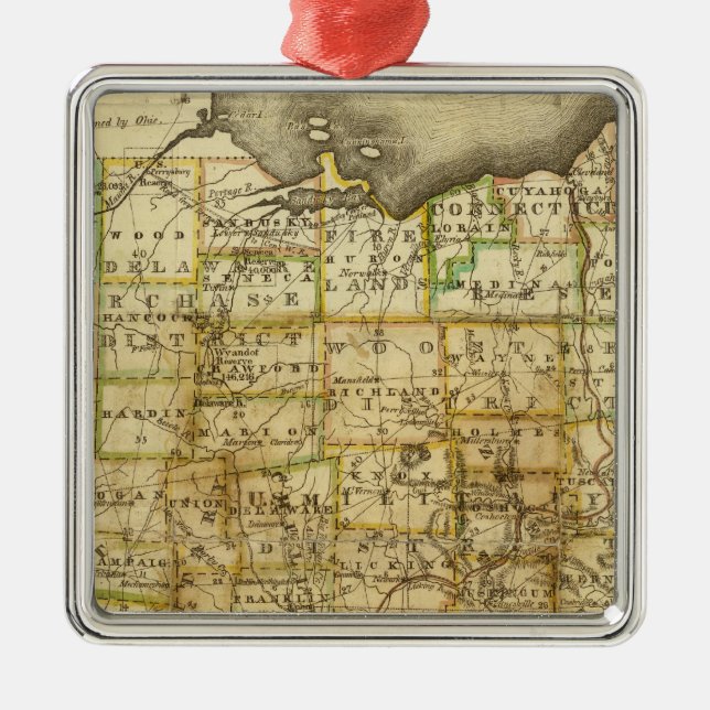 Ornamento De Metal Ohio 4 (Frente)