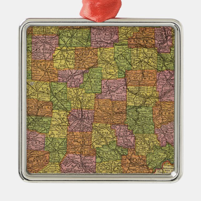 Ornamento De Metal Ohio 7 (Frente)