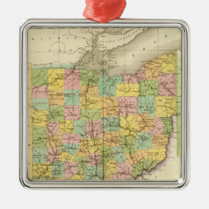 Ornamento De Metal Ohio E.U.