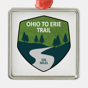 Ornamento De Metal Ohio - Erie Trail