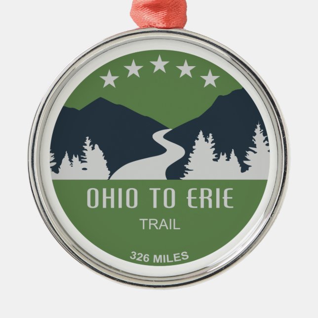 Ornamento De Metal Ohio To Erie Trail (Frente)
