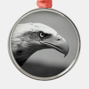 Ornamento De Metal Olho de Águia Preto e Branco