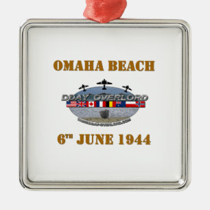 Ornamento De Metal Omaha Beach 6 junho de 1944