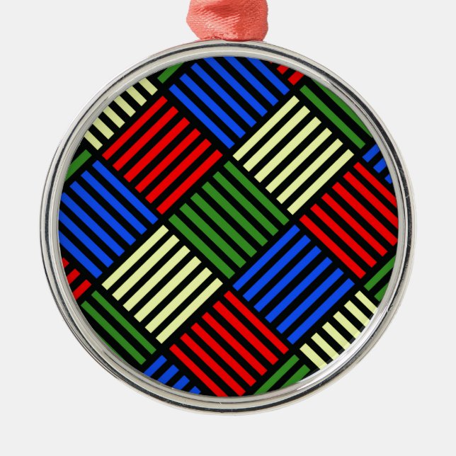 Ornamento De Metal Onda de cesta (Frente)