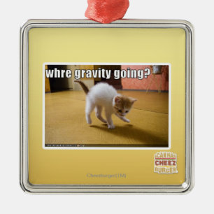 Ornamento De Metal Onde ir da gravidade?