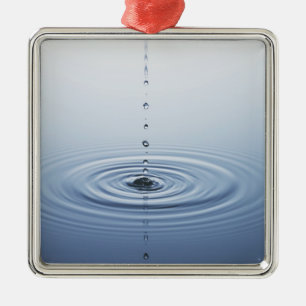 Ornamento De Metal Ondinha na água