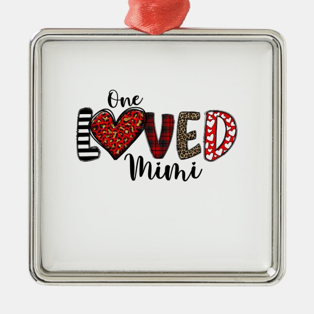 Ornamento De Metal One Loved Mimi (Frente)