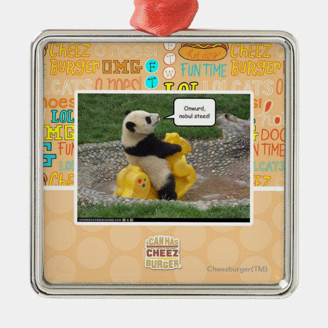 Ornamento De Metal Onwurd, steed do nobul! (Frente)