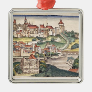 Ornamento De Metal Opinião de olho de pássaro de Praga do Nuremberg