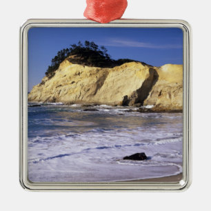 Ornamento De Metal OR, Costa do Oregon, Cape Kiwanda SP, Cabo 2