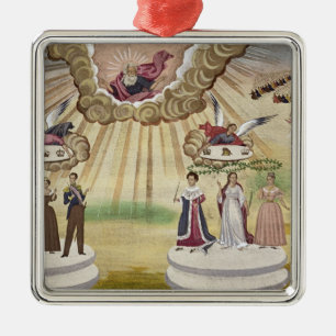 Ornamento De Metal Orações aos deuses para a libertação da piscin